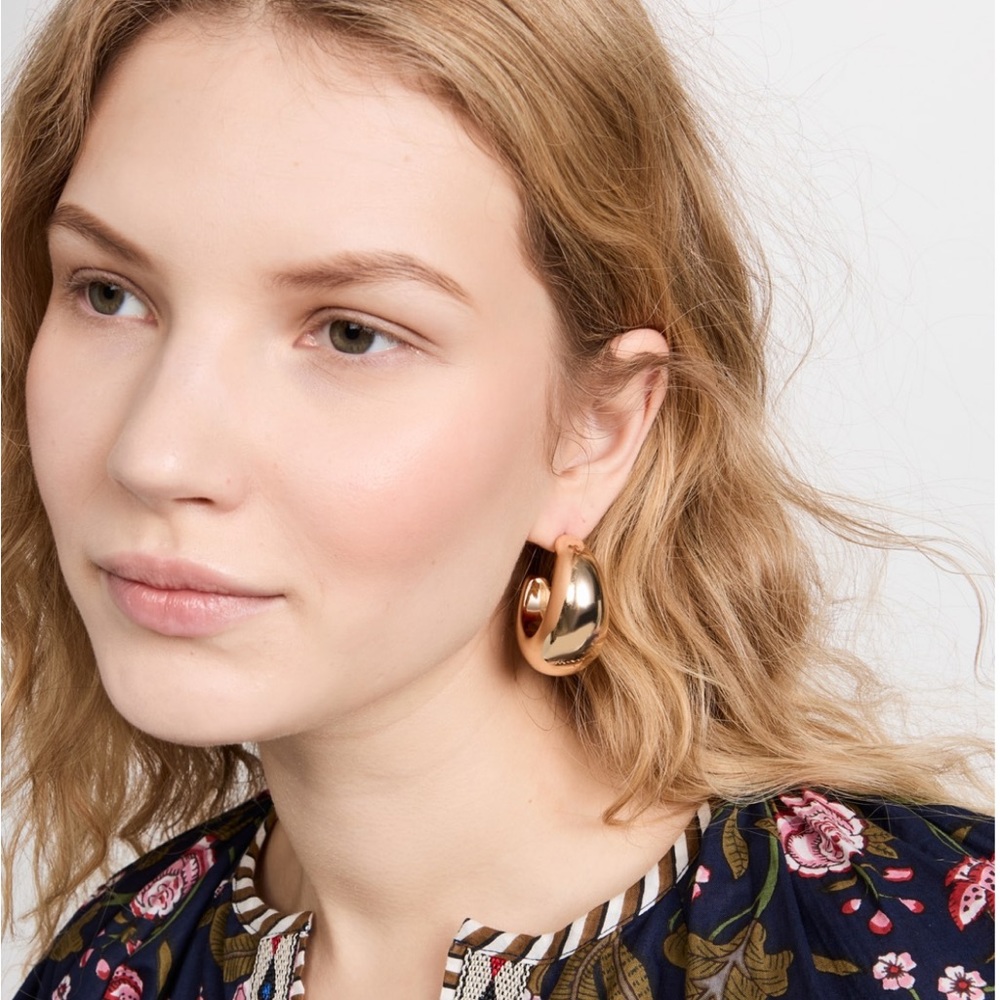 Shashi Tsuki Hoop Earrings - Gold